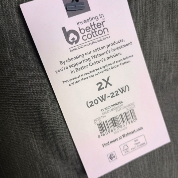 NWT Terra & Sky Plus Romper in Olive - Picture 9 of 9